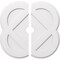 Ekena Millwork Charlotte Architectural Grade PVC Ceiling Medallion, 28"OD x 3"ID x 11 1/4"C x 1"P, Two-Piece CMP28CE2-03000 - alternate 1